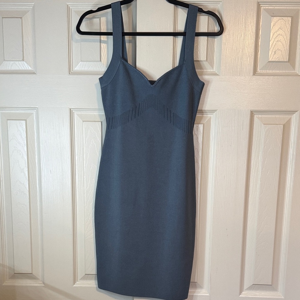 Stylish Blue Sleeveless Dress